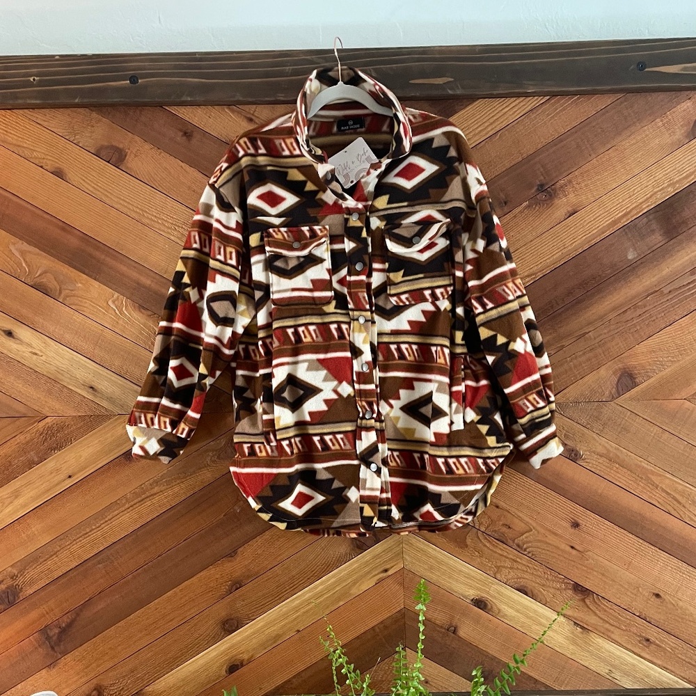Womens Aztec shacket